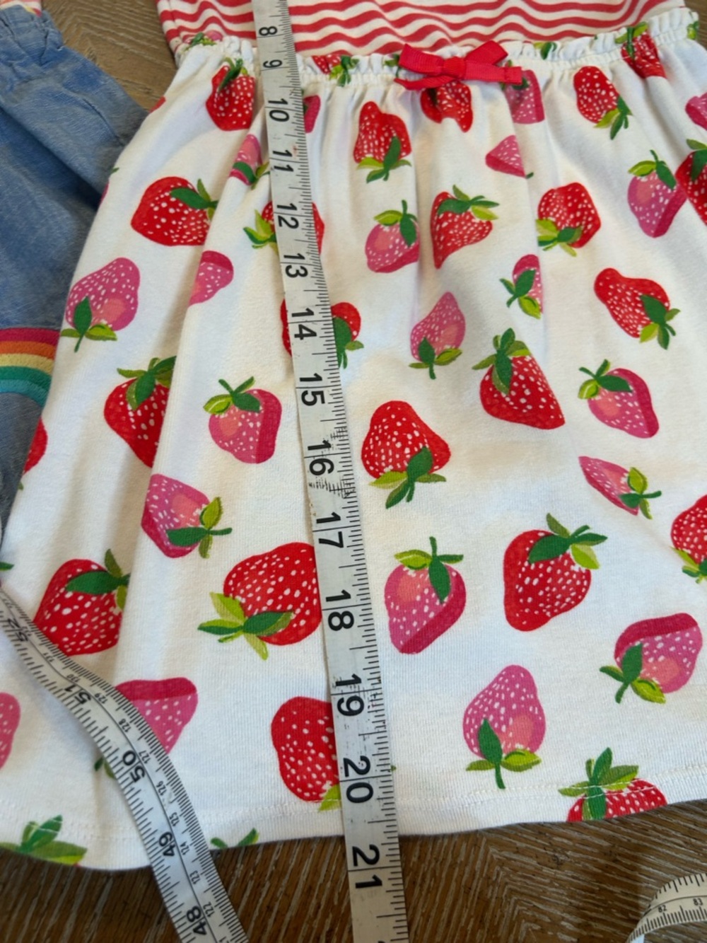 Girls Rainbow & Strawberry Dress Set - Multicolor - Picture 5 of 5